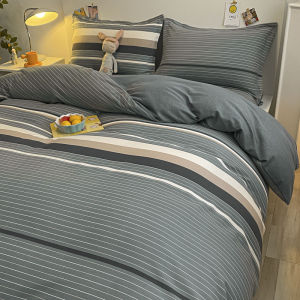 Ins Inspired Thick Cotton Flannel Bed Set