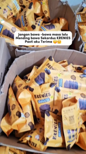 KRENIES (KREKERS BROWNIES) - CEMILAN BROWNIES CRISPY TWIN PACK 60OGR
