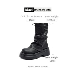 Agsdon | New Summer Versatile British Style Thick Sole Mid Boot