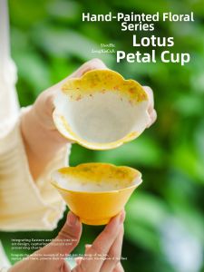 JISU | Elegant Hand-Painted Ceramics Teacup Personal Use