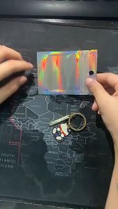 50PCS In Bulk Holographic pouch Laser Storage Bag Wholesale Idea Gift Packaging Cosmetics Pouch