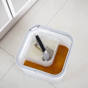 2025 New Spin Mop Rod Mop Stick with Mop Tray Set Clean Pollution Separation Hand Wash Free Mop