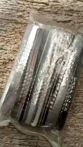 KLEM PLAT STAINLESS 1 PCS EBOD JAYA MOTIF BUNGA UNTUK JEPIT PENJEPIT KANCANG TEBOK BAWAHAN SANGKAR TERLARIS