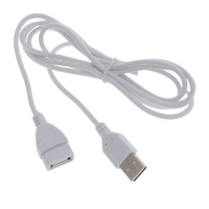 White USB Extension Cable Extender A Male To Female 1.5M Extension Cable Universal Extension Cable for Mouse and Keyboard
