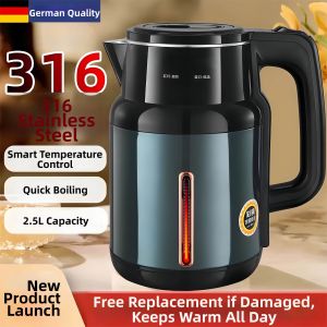 Besee | Insulation Automatic Temperature Control Stainless Steel Electric Kettle