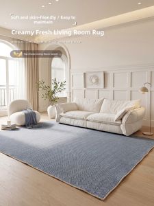 BEIAISI | Creamy Blue Style Washable Sofa Area Rug