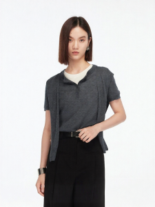 Vero Moda | New Autumn Wool Blend Faux Layer Knitted Sweater