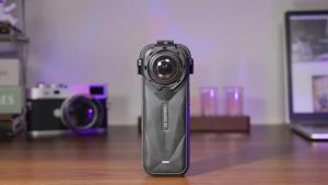 For Insta360 X5 Snap-on Optical Tempered Glass Lens Protective Cover (Transparent) ฝาครอบกระจกนิรภัยป้องกันเลนส์