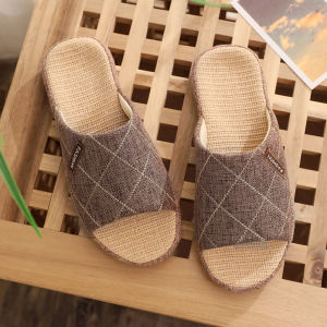 Elderly Non-Slip Slippers Tendon Bottom Mute Cotton Linen Linen Slippers For Home Mens Home Home Floor Womens Sandals