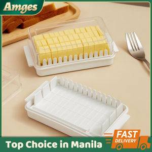 Transparent Butter Cutting Storage Box Bread Butter Cutting Box Dish Slicing For Home Kitchen With Lid Dust Proof