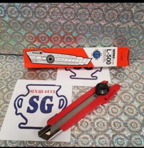 Cutter Besar Kenko L500 Perkotak 12 Pcs