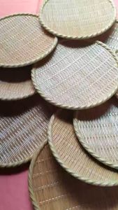 Dĩa nhựa giả mây tre melamine mẹt đựng thức ăn bán bún đậu mắm tôm nhiều size