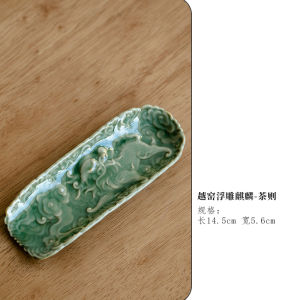 Chinese Zen Style Kyushu Porcelain Tea Set Wu Dao Tea Accessories Blue White Porcelain Tea Spoon Tea Ceremony Tools