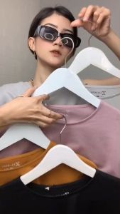 Zalmore Longsleeve Loose Tee Premium LUMA Cotton - Kaos Lengan Panjang Wanita Lembut Ringan Sejuk Anti Nerawang