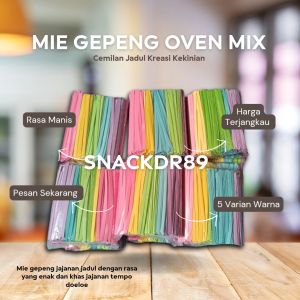 mi gepeng mix manis 1 Kg( 1 Kg isi 2 pack)