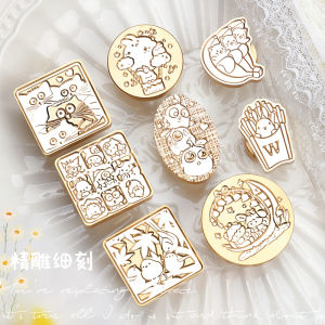 Juji August New Original Cute Series Novice Wax Seal Copper Head Sealing Wax Cute Pet Handmade DIY Gift Packaging Envelope Cover