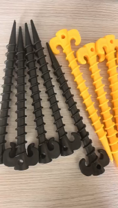 10PCS 20 CM Tenda Pasak Outdoor Berkemah Perjalanan 1 Pcs Tenda Kuku Ground Paku Sekrup Kuku Taruhan Pasak Pasak Plastik Pasak Trip Pantai Taruhan Kuku Kuku