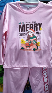 Baju Setelan Panjang Natal Anak Perempuan - Kaos Lengan Panjang Merry Christmas Lucu 1 - 10 Tahun PB