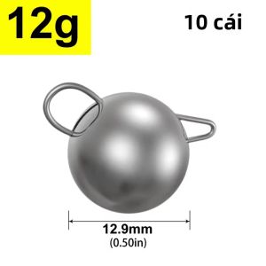 Bộ 10 Quả Chìm Câu Jigging Mrlurion Dành Cho Câu Cá Nước Sâu Dạng Tròn Trọng Lượng 2g-16g Phụ Kiện Câu Cá Bằng Kim Loại