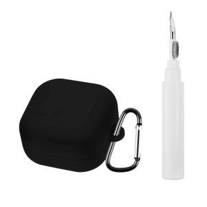 For Samsung Buds 4 Pro Case Solid Color Soft Headphone Cases For Samsung Buzz 4 Pro Buds4 4Pro Cover With Cleaning Pen With Hook