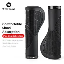 West Biking | WEST BIKING Grips Shockproof Bike Handlebar Cover Anti-Slip Bike Cycling Handlebar Comfortable Locked Grips Accessories