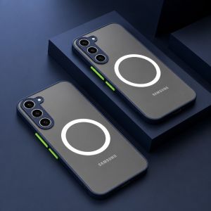 Ốp Lưng Chống Sốc Sang Trọng Mờ Tích Hợp MagSafe Hỗ Trợ Sạc Không Dây Cho Samsung Galaxy A Series - Dành Cho A57 A56 A55 A37 A36 A35 A26