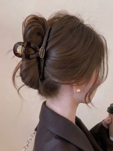 Retro Brown Large Hair Clip