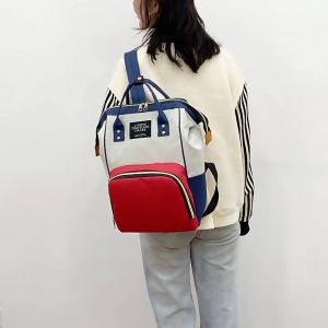 Balo thời trang phong cách Hàn Quốc dày dặn chống thấm nước dùng để bỉm tả sữa cho các mẹ - BEE GEE –BLTT34535