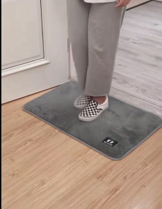 พรมเช็ดเท้า มีกันลื่น พรมเช็ดเท้าหน้าประตู พรมห้องน้ำ 40x60cm