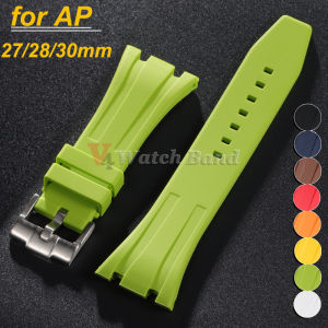 27mm 28mm 30mm Soft Silicone Watch Band for AP Refit Belt Rubber Strap for Royal Oak Offshore 15710 15703 26471 26474 15706