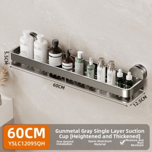 ERMO | Suction Cup Wall-mounted Bathroom Shelf No Drilling