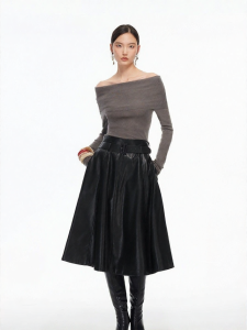Vero Moda | Spring New Style PU Skirt Detachable Belt
