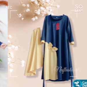 Dress Laneeka Syari Kids FREE HIJAB / Gamis Anak Zhavira Model Terbaru Lebaran / Baju Anak Perempuan
