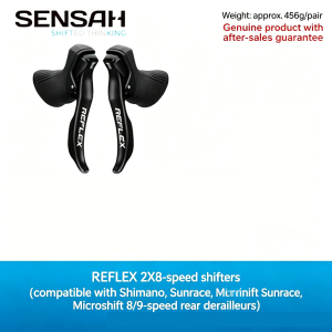 SENSAH Road Bike STI Shifter Brake Lever 2x7/2x8/2x9/2x10 Speed Compatible Shimano Sram Microshift