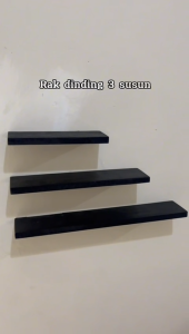 Rak Dinding 3 susun | rak hiasan rumah minimalis bahan kayu kuat dan kokoh