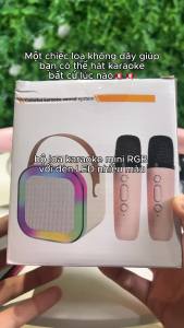 NEW Hot K12 Bluetooth Speaker Portable Home Cute Karaoke Mini Wireless Audio with Microphone K Song Family Singing Machine