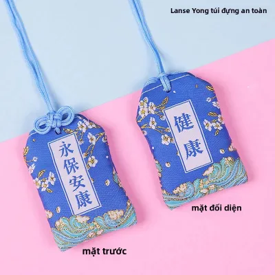 Mặt Dây Chuyền Bùa Hộ Mệnh Cổ Điển Nhật Bản Omamori Quà Tặng Trẻ Em May Mắn Thành Công Thần Tài Túi Nhỏ Cầu May Unisex Tôn Giáo & Đức Tin