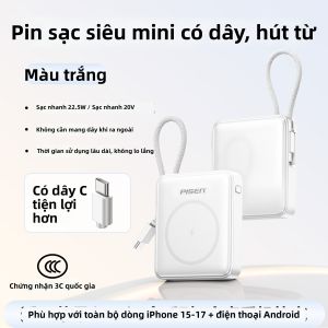 PISEN|Pin Sạc Dự Phòng Chứng Nhận 3C Được Phê Duyệt Trên Máy Bay Sạc Từ 22.5W Có Dây 10000mAh