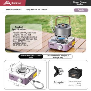 BSWOLF | Portable Separate Outdoor Gas Stove