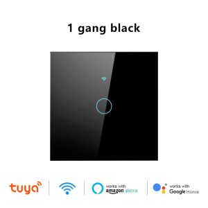 For Tuya US/EU WiFi Smart Wall Switch RF 433MHz Bluetooth 1/2/3/4 Gang Touch Sensor Smart LED Light Switches Alexa Google Home