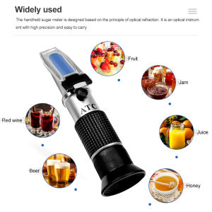 40% Brix Refractometer Sugar Meter 25% Alcohol Wine Beer Brix Refractometer