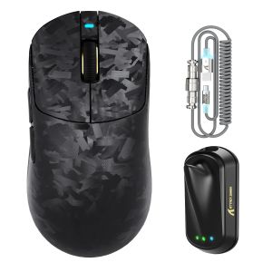 ATTACK SHARK | Chuột Chơi Game Đa Chế Độ ATTACK SHARK RS3 Ultra Sợi Carbon Siêu Nhẹ Cảm Biến PAW3955MAX Tốc Độ Phản Hồi Kép 8K Sạc Lại Được Kết Nối Không Dây Bluetooth