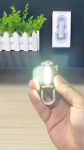 Portable Waist Hanging Keychain Mini Waterproof Emergency Floodlight with USB Charging & Bright Light