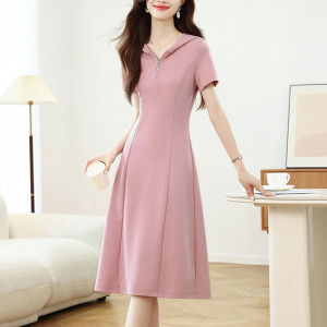 DAIXIANGFEIZI | Hooded Stylish Slimming Mid-Length Dress