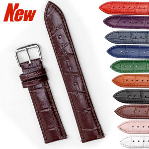 Genuine Leather Watchbands 12/14/16/18/20/22/24 mm Watch Band Strap Steel Pin buckle High Quality Wrist Belt Bracelet Correa