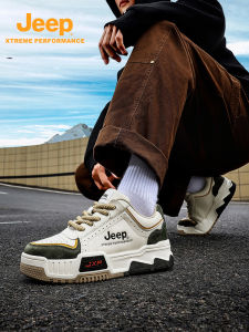 Jeep | Jeep Official Outdoor Wear-Resistant Mountain Climbing Shoes New Mens Thick Bottom Casual Lightweight Breathable Camp Floor Shoes