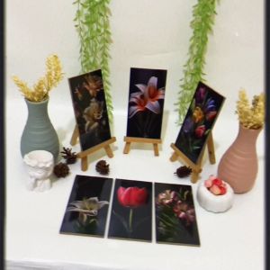 HIASAN DINDING BUNGA REALISTIK AESTHETIC (10x20) nuansa abstrak black flowers minimalis hiasan dan pajangan rumah aesthetic kekinian