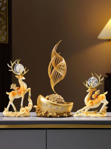 Modern Minimalist Resin Decorative Figurine Creative Home Decoration Living Room TV Cabinet Ornament Moving Gift Entrance Way