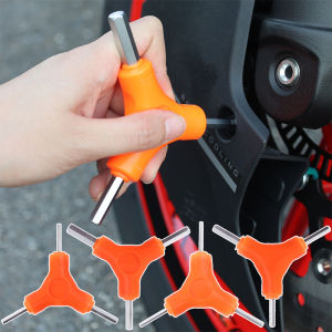 Trigeminal Hex Key Set Carbon Steel 3 in 1 Hexagon Wrench for Bicycle Car Repair Hand Tools 2.5/3/4/5/6/8mm
