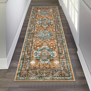 Thảm Trải Sàn VIKAMA Bohemian Runner Chống Trơn Trượt Chống Vết Bẩn Thảm Trải Sàn Nhà Bếp Phòng Ngủ Lối Vào Thảm Polyester Có Thể Giặt Bằng Máy